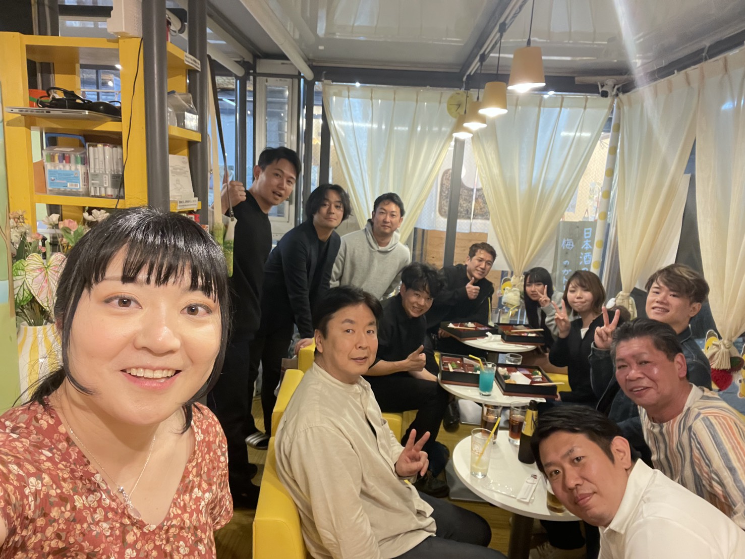 打ち上げの様子